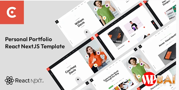Courtney – React Personal Portfolio NextJS Template