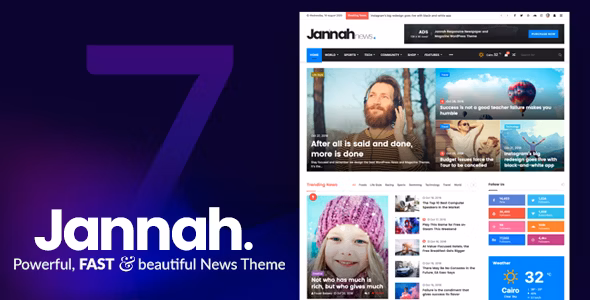 Jannah - Newspaper Magazine News BuddyPress WordPress Theme