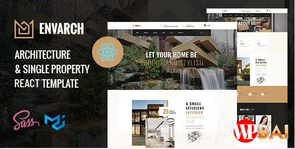EnvArch – Architecture and Single Property React Template