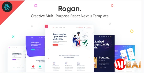 Rogan – Creative Multipurpose React Next js Template