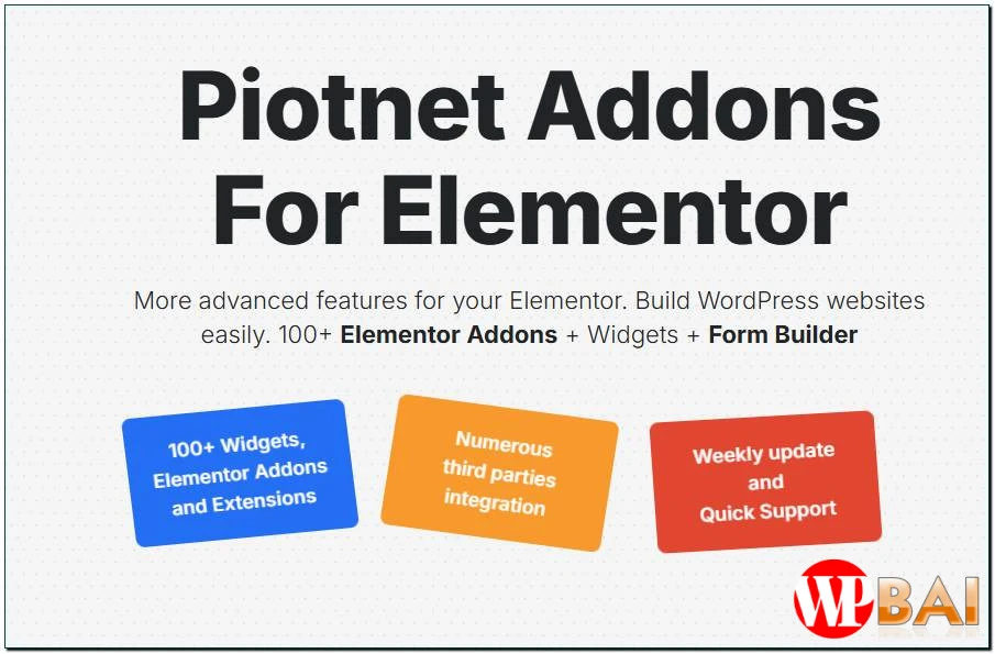 Piotnet Addons For Elementor Pro